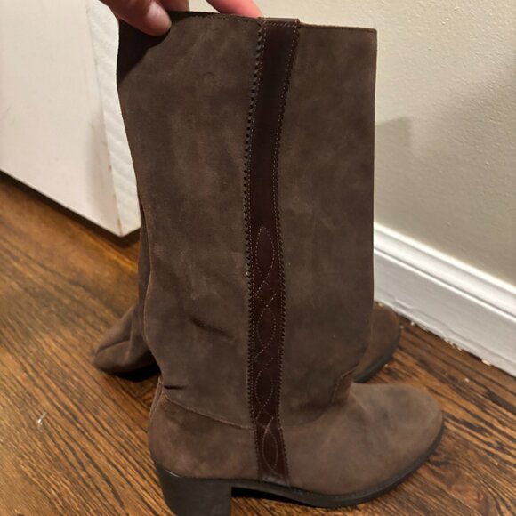 Brown leather boots SZ: 40 / US 9 Made in Spain - Picture 5 of 16